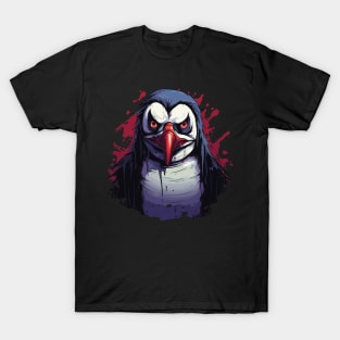 Creepy Penguin Halloween Design T-Shirt